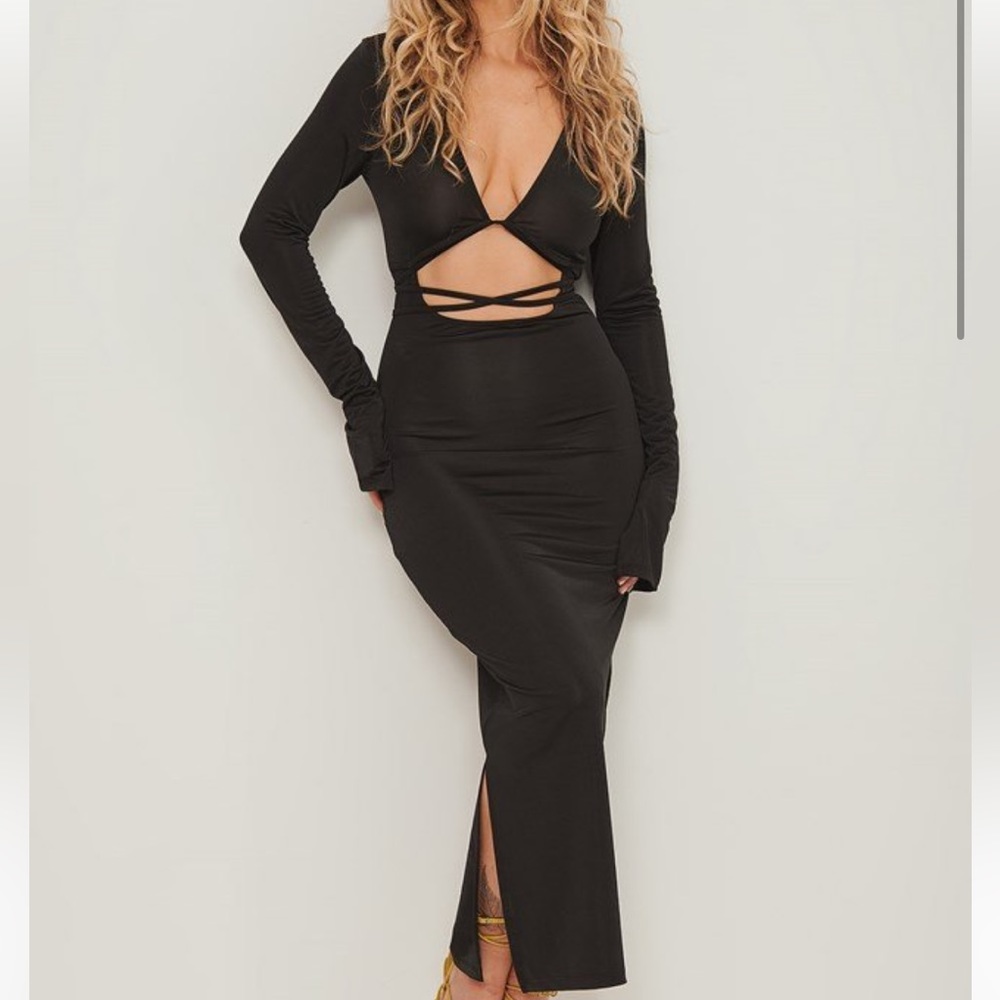 NA-KD strap detail dress